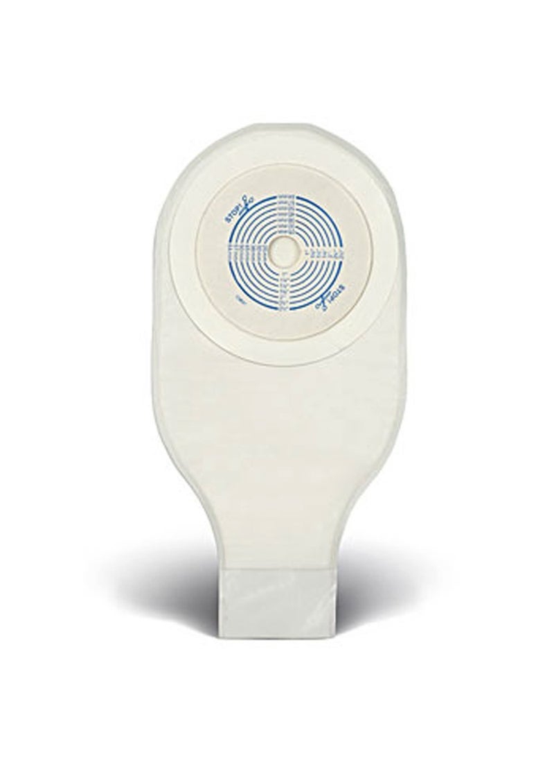 convatec ConvaTec 022771 Tape Collar, 12" Pouch with 1-Sided Comfort Panel, Tail Clip, Transparent, 3/4" - 2-1/2" Stoma Opening, Pack of 10 