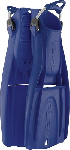 Cressi Origin LD Adjustable Open Heel Fins Blue LXL - Image 1