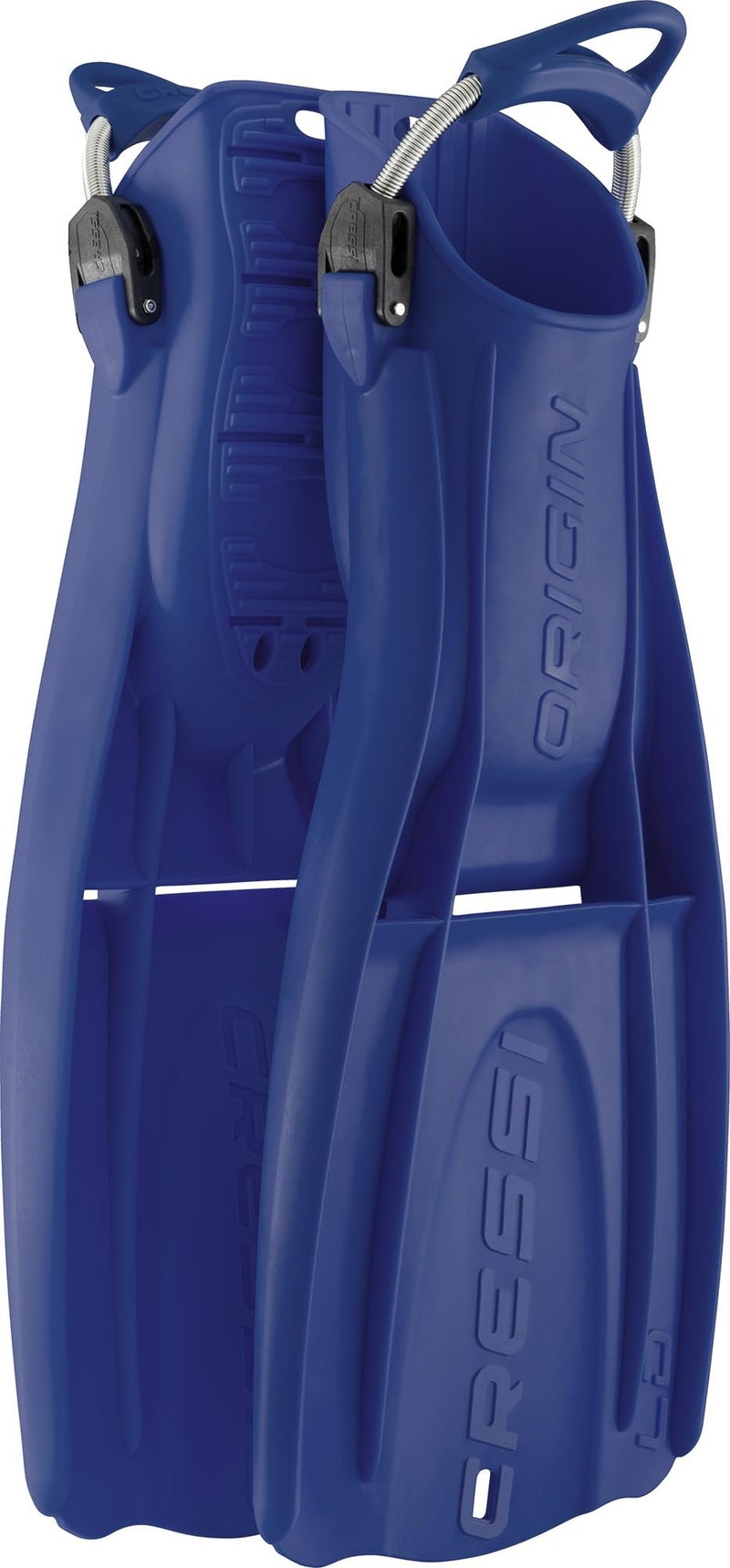 Cressi Origin LD Adjustable Open Heel Fins Blue LXL - Image 2