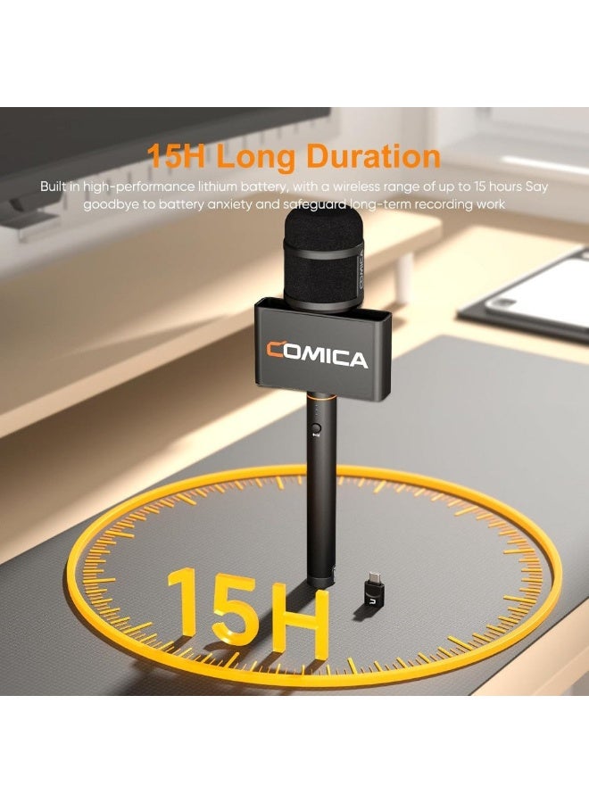كوميكا ميكروفون كوميكا أوديو ريفو إس مكثف لاسلكي قلبي مع قابس USB-C - Image 4