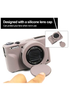Generic Case for Canon Powershot G7 X Mark III Digital Camera Soft Silicone Protective Cover with Removable Lens Cover for Canon Powershot G7X Mark III DSLR Camera (Tiffany Pink)  - Image 3