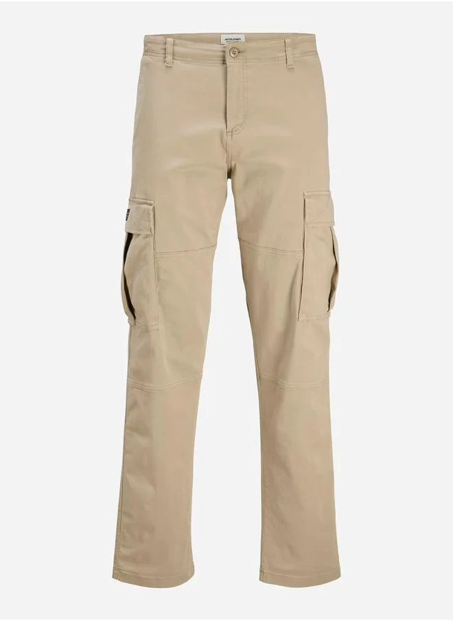 JACK & JONES Off White Cargo Pants for Men