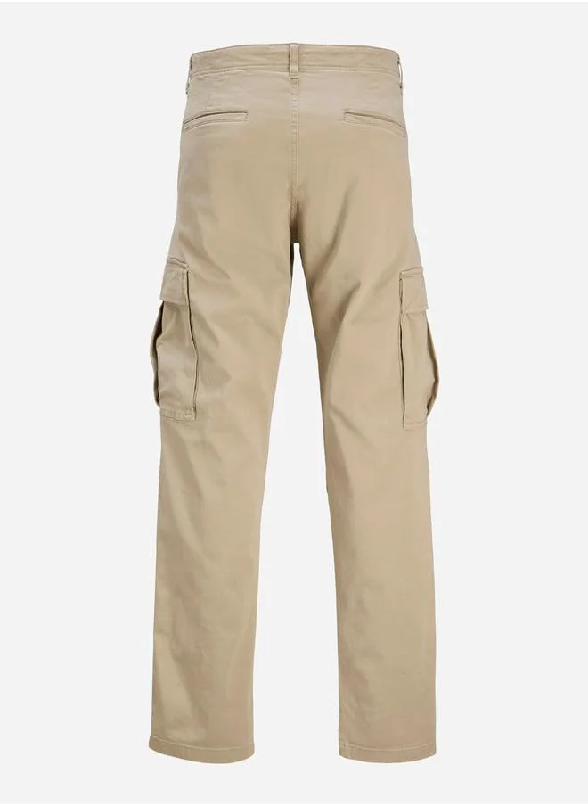 JACK & JONES Off White Cargo Pants for Men