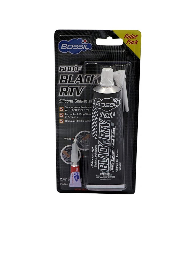 Bossil - BS-8016 Xtreme Black RTV Silicone Gasket - Image 1