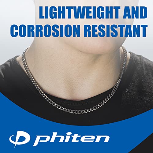 Phiten Titanium Chain Necklace, 20", Silver - Image 5