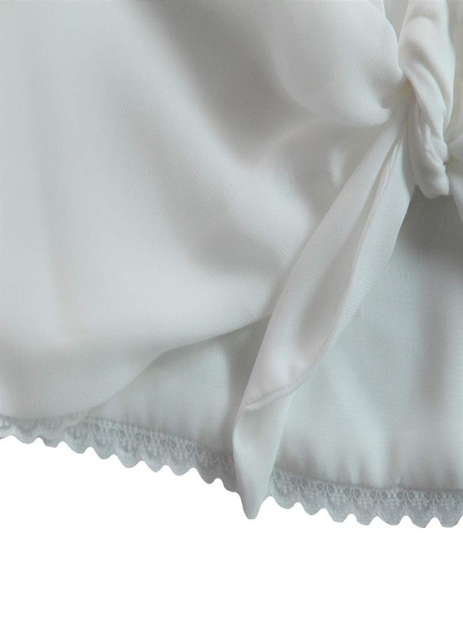 Making Believe Girls Creamy White Colonial Pilgrim Shawl Costume Accessory - Image 4