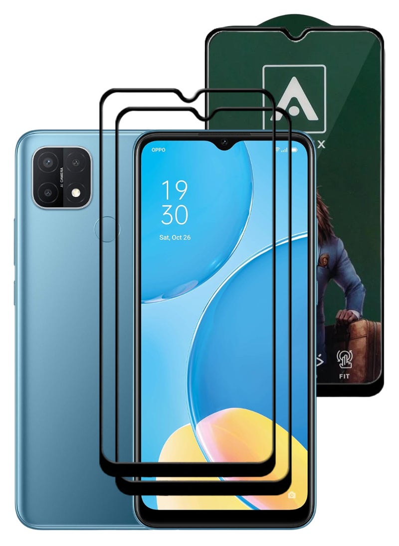 ACLIX 2 Pieces Antistatic ESD Dustproof Premium Quality High Definition Tempered Glass Screen Protector Designed For Oppo A15 - Image 1