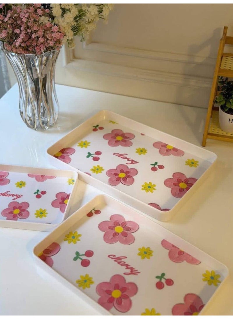 Melamine & Acrylic Tray Set