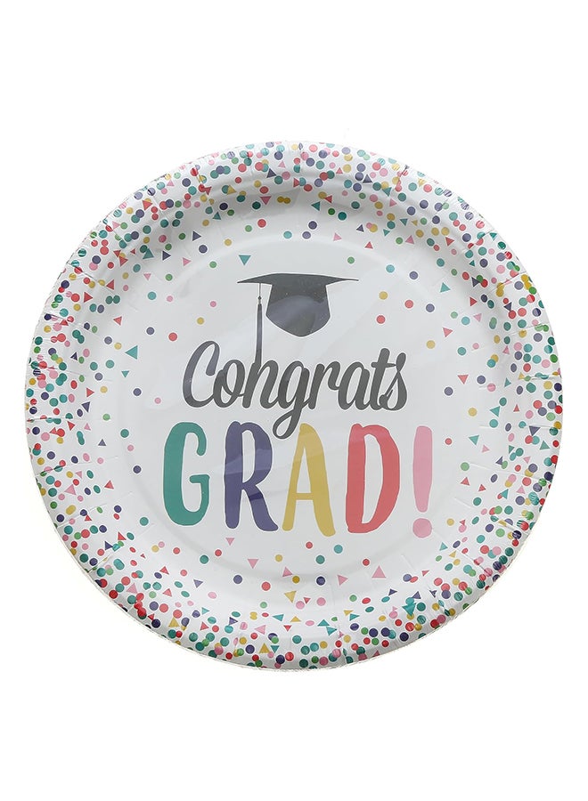 7-Inch GRADUATION Party Plates (Pack of 10) Ideal for Party, Celebration, Decoration, Theme, Graduation  - Image 1