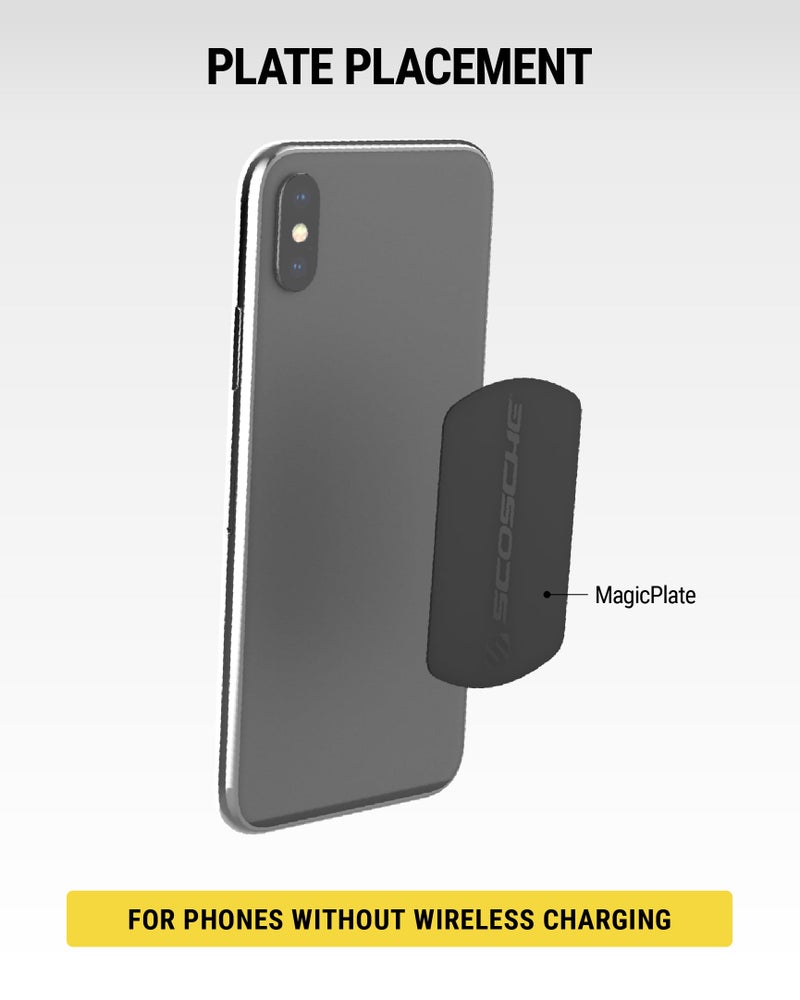Scosche MRK2PK-UB MagicMount Replacement Metal Plate Kit for Phone, Metal Plates for Magnetic Mount Cell Phone Holder for Car, Universal with All Devices and Phone Case, Black, Pack of 2 - Image 5