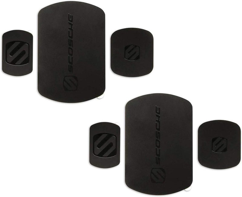 Scosche MRK2PK-UB MagicMount Replacement Metal Plate Kit for Phone, Metal Plates for Magnetic Mount Cell Phone Holder for Car, Universal with All Devices and Phone Case, Black, Pack of 2 - Image 1