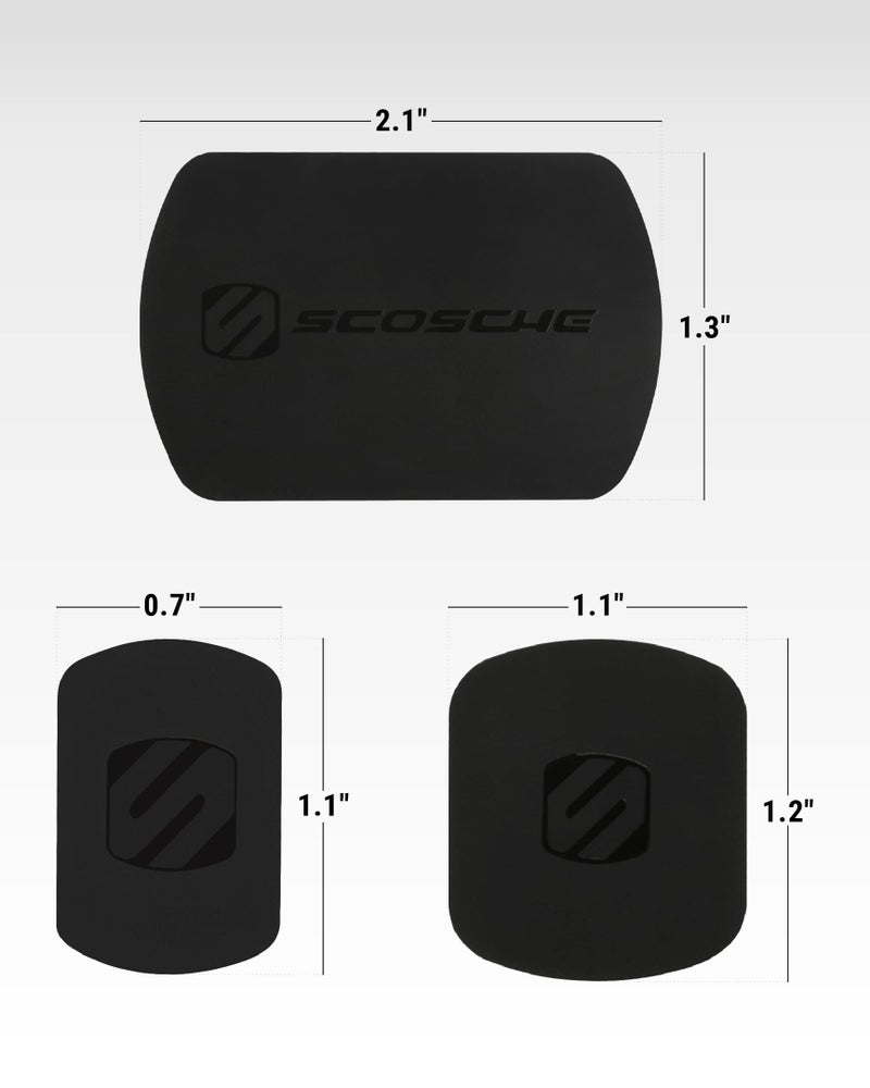 Scosche MRK2PK-UB MagicMount Replacement Metal Plate Kit for Phone, Metal Plates for Magnetic Mount Cell Phone Holder for Car, Universal with All Devices and Phone Case, Black, Pack of 2 - Image 2