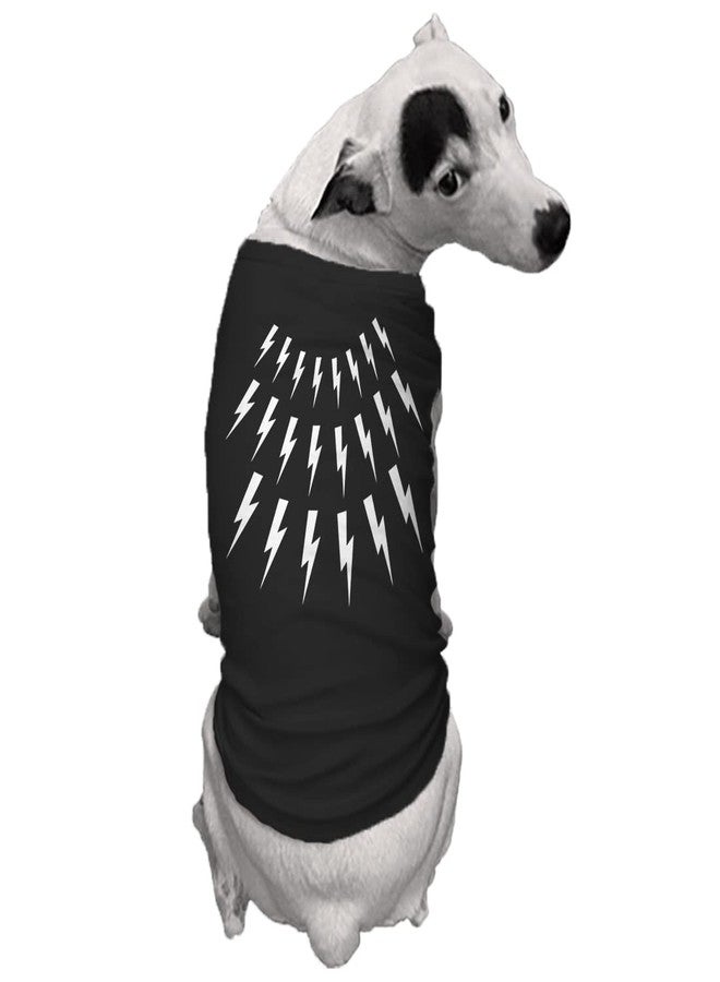 Tcombo Lightning Bolts - David Sweater Parody Dog Shirt (Black, Large) - Image 2