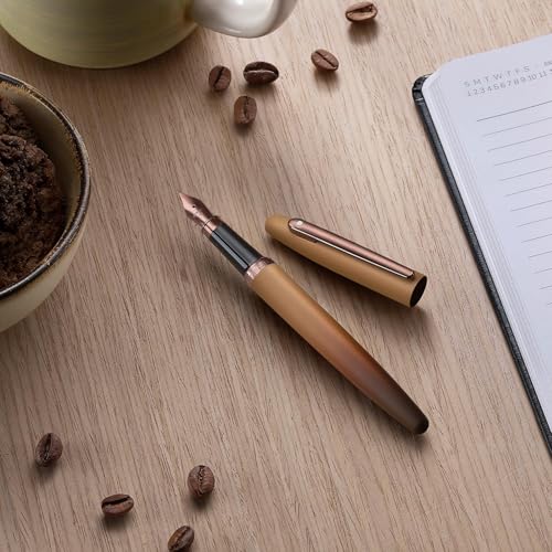 Sheaffer VFM 9428 Coffee Edition Matt Brown Fountain Pen with Regal Brown PVD Signature Trims and White Dot of excellence - Fine Point - Image 3