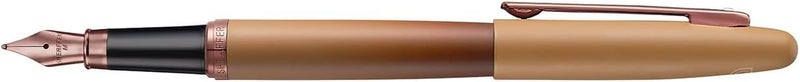 Sheaffer VFM 9428 Coffee Edition Matt Brown Fountain Pen with Regal Brown PVD Signature Trims and White Dot of excellence - Fine Point - Image 5