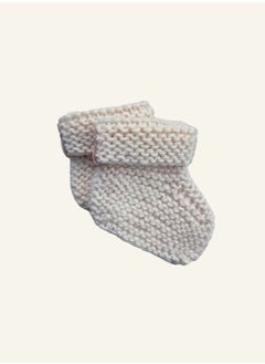 SMA SMA Knit Crochet Baby Booties Newborn Socks-Handmade Shoes Deep Baby Booties for Newborn and Infant- Hand Knitting Crochet for Boy and Girl for Winter  - Image 4