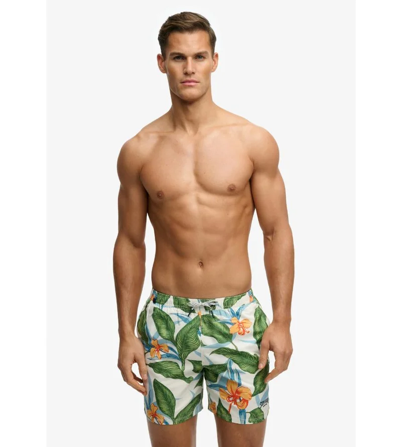 سوبر دراي Hawaiian Print 16-inch Swim Shorts