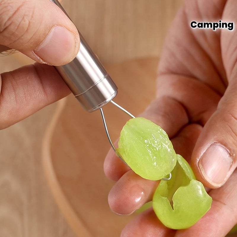 Grape Peeler 1pc Fruit Pulp Extractor Tool Kiwi Berry Salad Prep Kitchen Travel Home Cocktail Gadget - Image 1