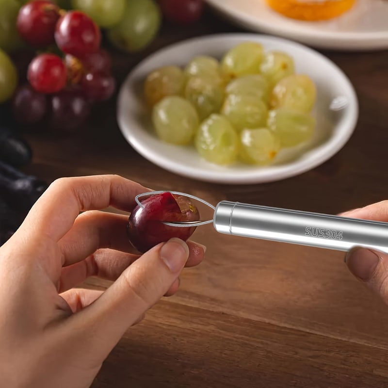 Grape Peeler 1pc Fruit Pulp Extractor Tool Kiwi Berry Salad Prep Kitchen Travel Home Cocktail Gadget - Image 2