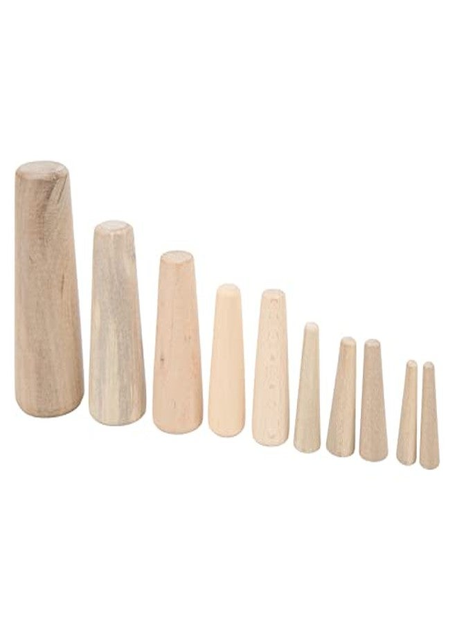 Keenso Marine Boat Wooden Conical Bungs Plugs Set, 10PCS Marine Tapered Thru Hull Emergency Soft Wood Plugs Drain Plug Boat/Yacht Parts and Accessories - Image 1