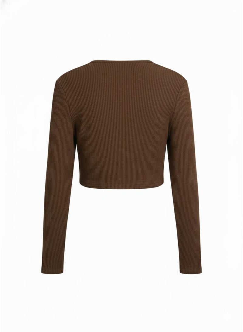 Don't Call Me Jennyfer Front Crop Cardigan - Image 3