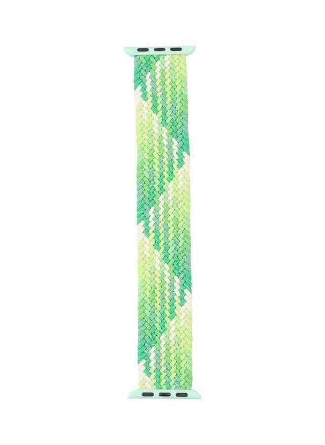 NIBEMINENT - Single Loop Weaving Nylon Replacement Watchband, Size: XS 128mm for Apple Watch Series 7/6/SE/5/4/3/2/1 38/40/41mm Strawberry Red - Image 1