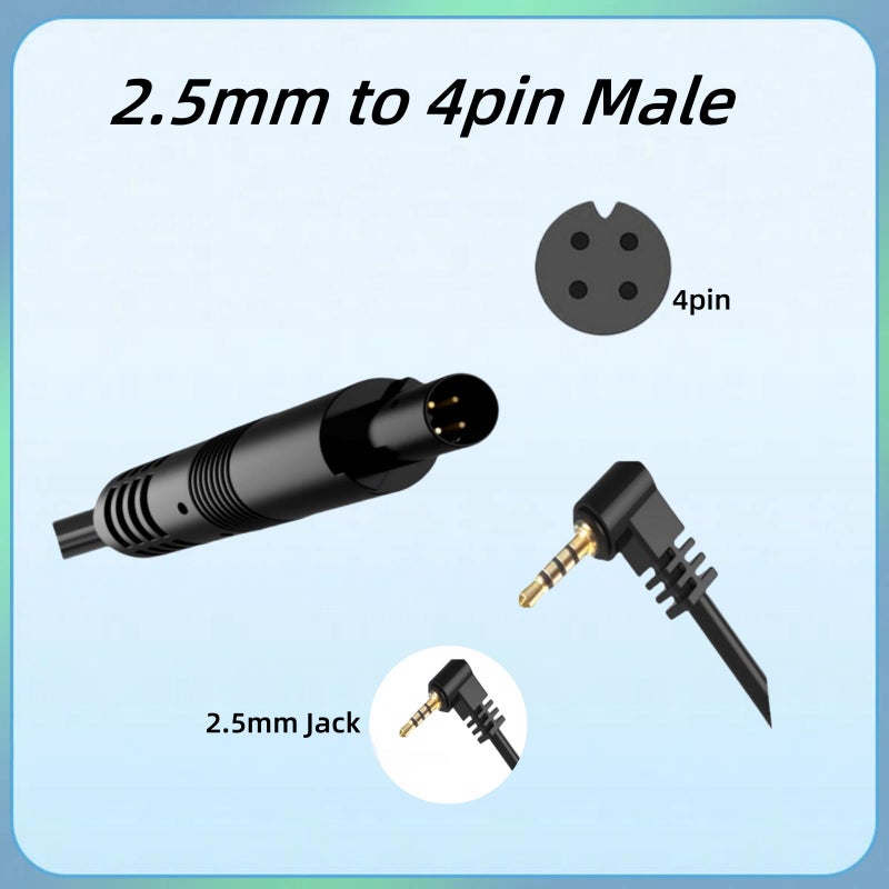 Epronic 2.5mm to 4Pin Dash Cam Cable (6M/19.68Ft 4PIN), Car Rear View Camera Extension Cord for Dash Cam Carplay Screen Plug and Play Replacement Cable Support AHD1080P 720P Vehicle Backup Camera - Image 2