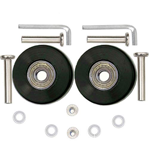ORO 1 Pair Luggage Wheels Replacement 40 * 18mm Case Wheels with 8mm Bearings for Suitcase and Inline Skate - Image 1