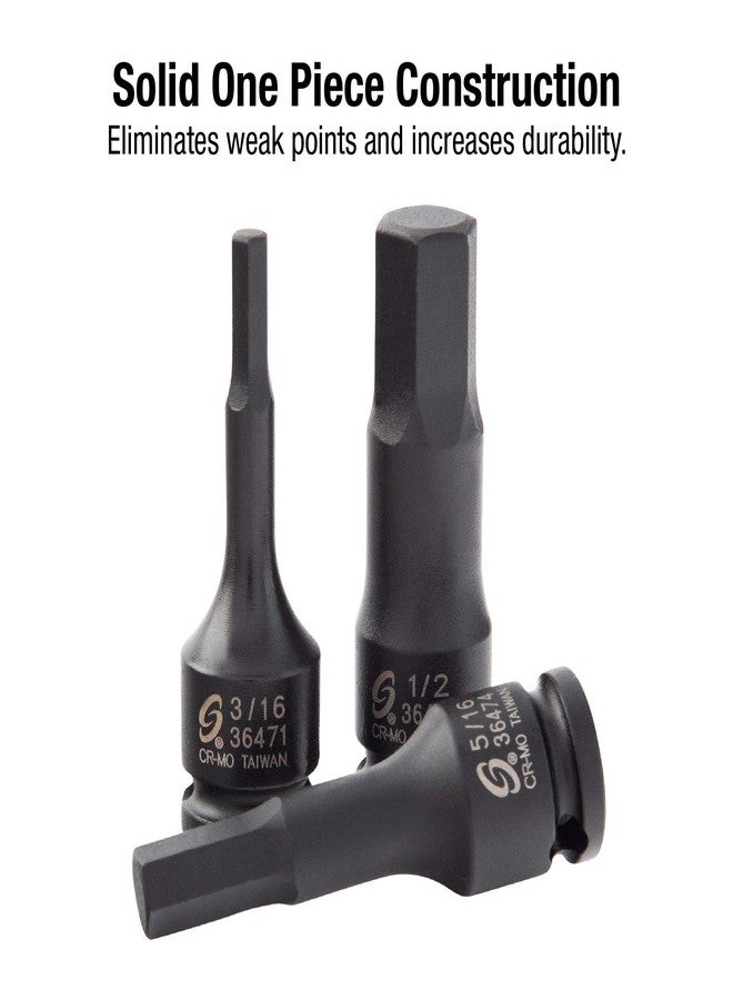 Sunex Tools مجموعة مفك سداسي التأثير SUNEX TOOLS 3649 SAE والمتري - Image 4