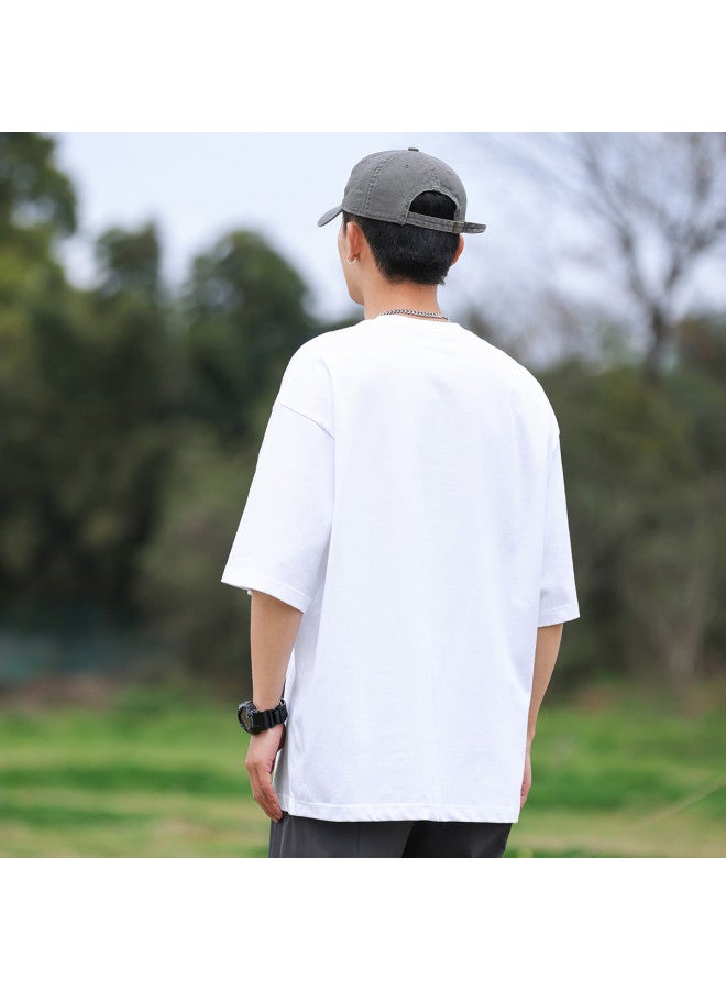 Tucano men's Short Sleeve T-shirt - Summer Casual Minimalist Letter Print Versatile Men's Half-sleeve Tee - Image 5