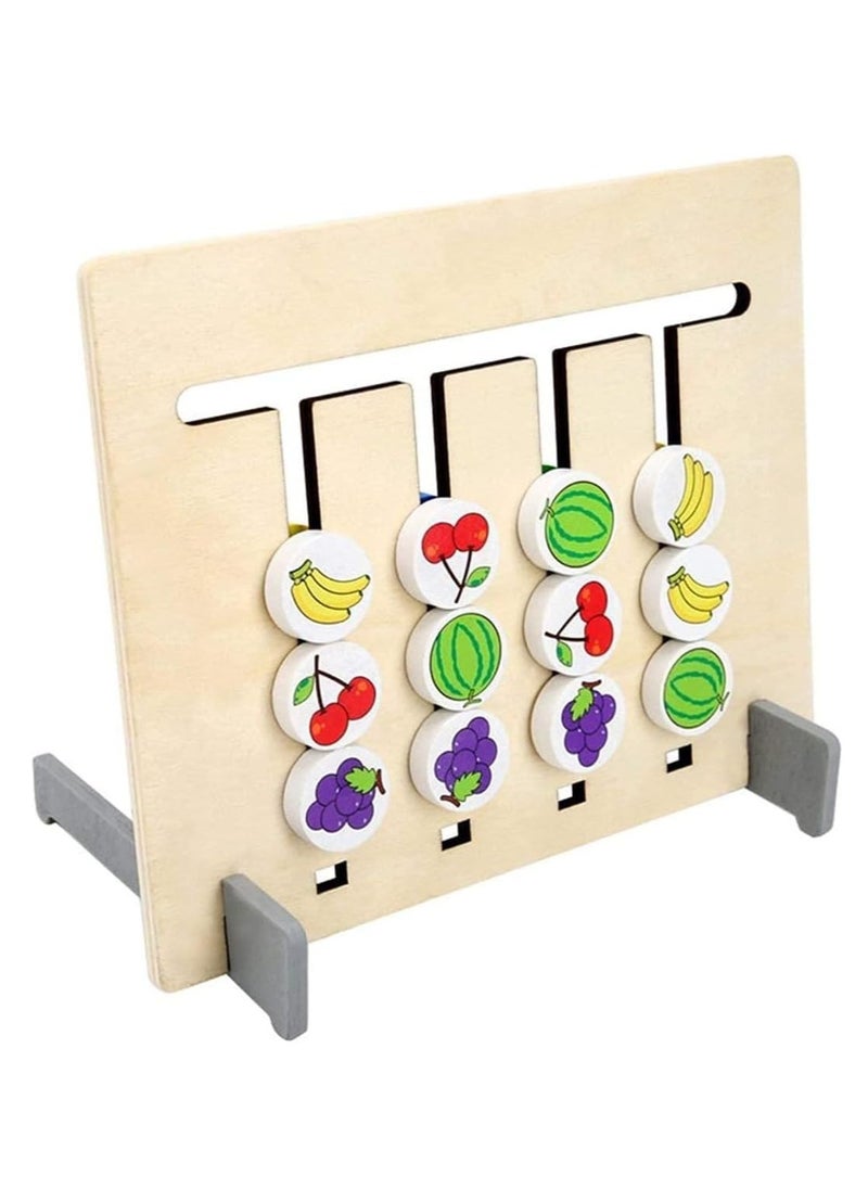 Generic - 4 Colors Wooden Puzzle Game for Kids Color Shape Sorting Logic Toys Maze Early Learning Developmental - Image 1