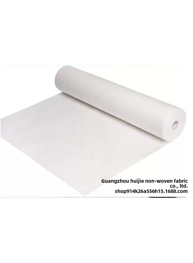Disposable Non-woven Thick Bed Sheet Roll With Hole Beauty Salon Special Breathable Bed Sheet Massage Massage Mattress Wholesale-Color:30g White Bed Sheet Roll-Specification:80*180cm 50 Sheets/roll - Image 1