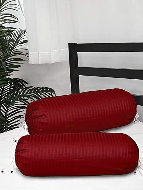 Rj Products™ Bolster Cover Set of 2 Piece Satin Stripes Standard - Image 2
