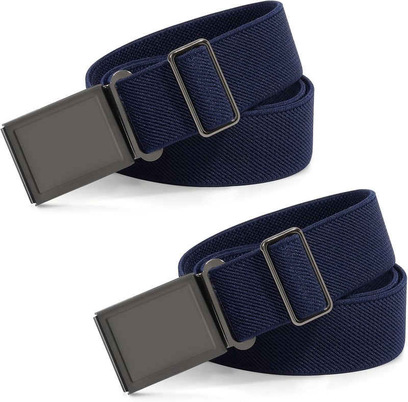 WELROG Kids Adjustable Magnetic Belt for Boys - Girls Elastic Stretch Buckle Belts Toddler - Image 1