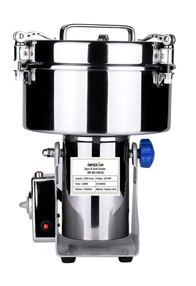IMPERIUM® Deluxe Spice Infusion Master: 2000g 4000W Premium Stainless Steel Masala Grinder - Advanced Dry Spice Mixer with 1-Year Extended Warranty (IMP-MG-2000) - Image 1