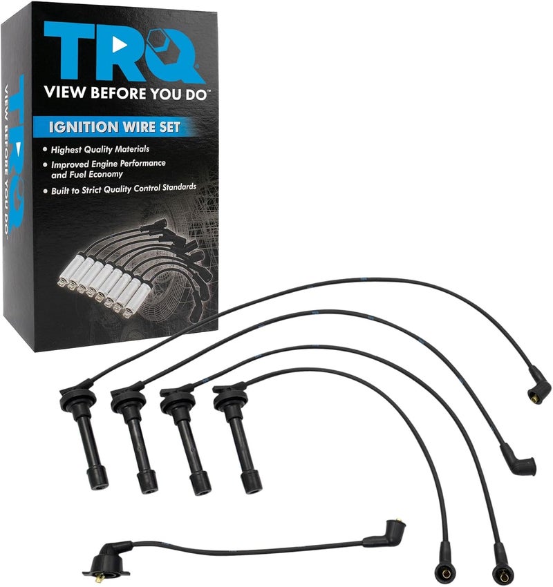 TRQ Ignition Spark Plug Wire Kit Set for Honda Isuzu 2.2L L4 New - Image 1