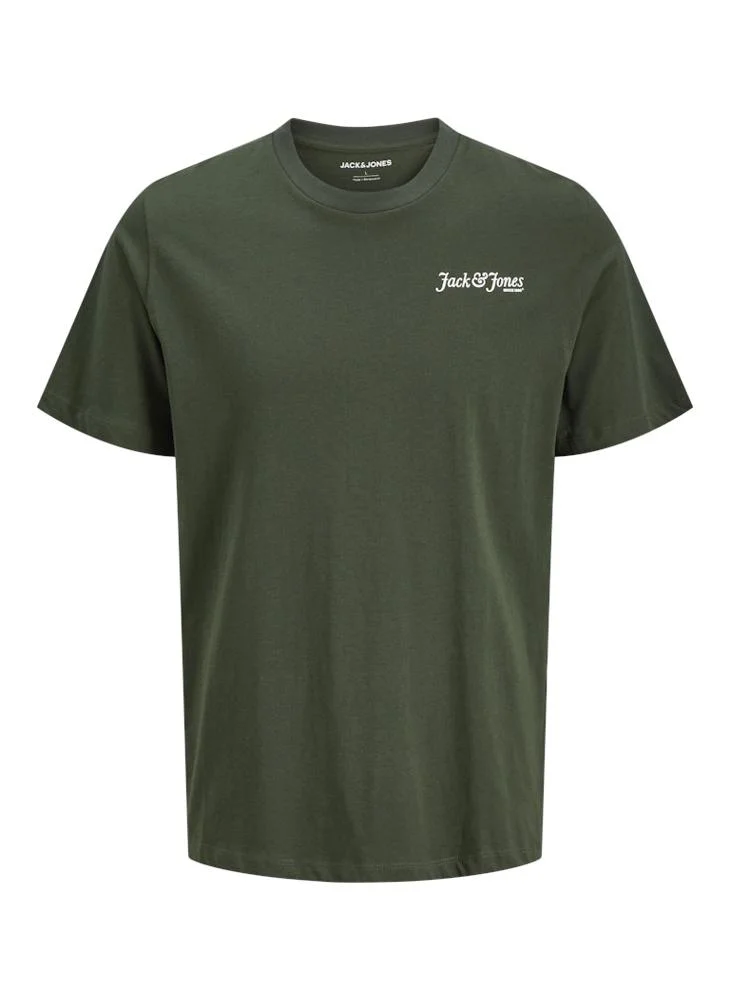 JACK & JONES Text Print Regular Fit T-Shirt