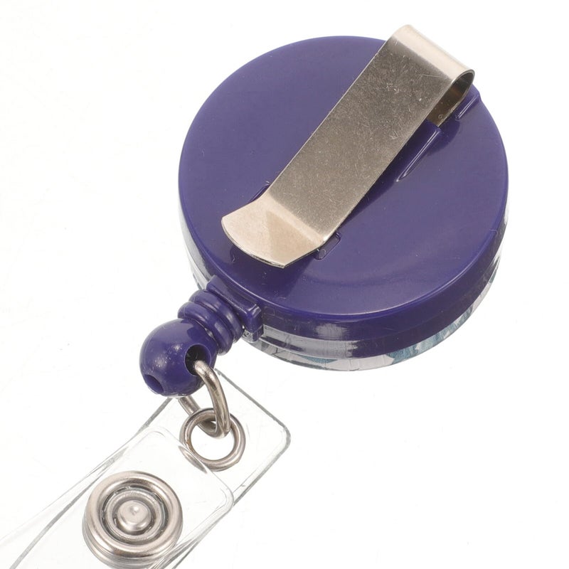 Retractable ID Badge Reels With Buckle Portable Card Holders Tropical Palm Tree Design - Image 4