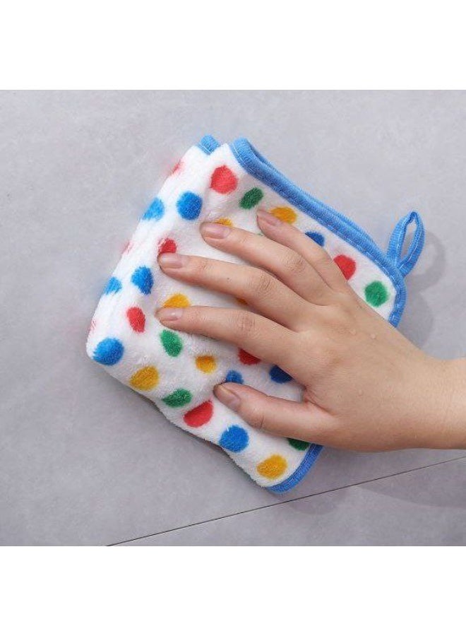 5pcs Colorful Long-Point Cleaning Cloths, Absorbent Wipes, Cleaning Rags, Hand Towels - Image 1