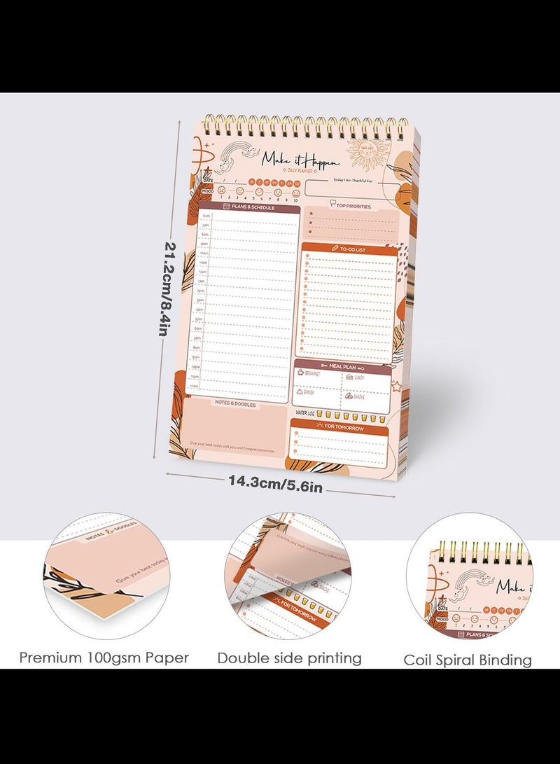 Daily Planner Pad Detailed - 52 Sheets Daily To Do List Notepad, 14.3x21.2cm - Image 2