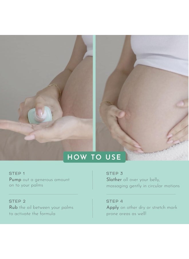 Orimii Belly Oil For Stretch Marks for Women | Belly Treatment Elixir - Boosts Elasticity & Fades Stretch Marks | Coconut Oil Blended with 9 Botanical Oils | Pregnancy & Breasfeeding Safe (100ml)  - Image 5