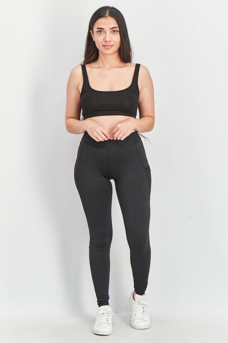 Adidas ملابس رياضية نسائية بتقنية فيت تيك فيت، سوداء - Image 4