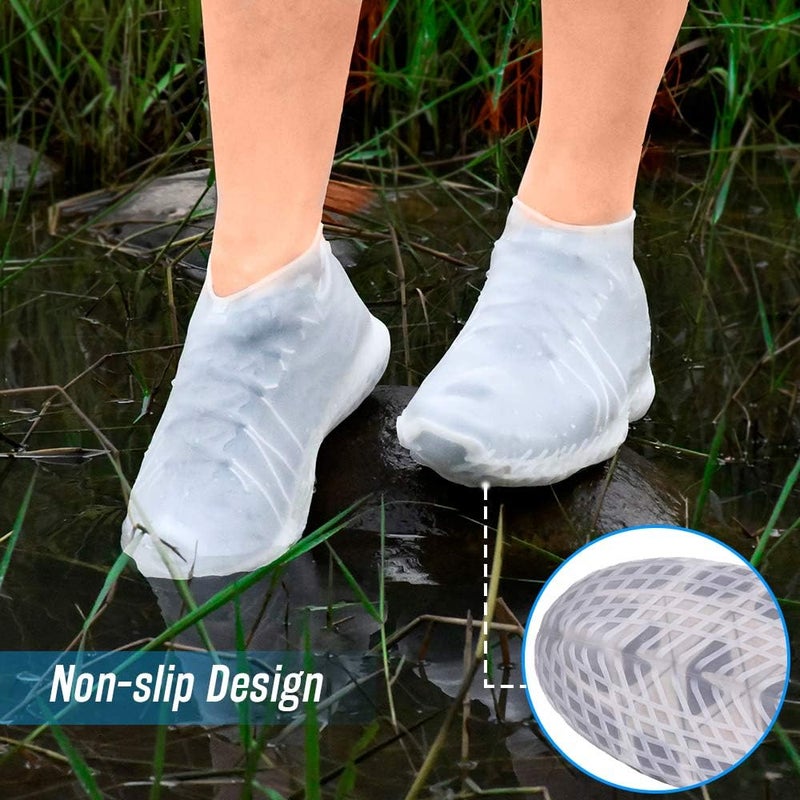 LEGELITE Reusable Silicone Waterproof Shoe Covers, No-Slip Silicone Rubber Shoe Protectors for Kids,Men and Women - Image 4