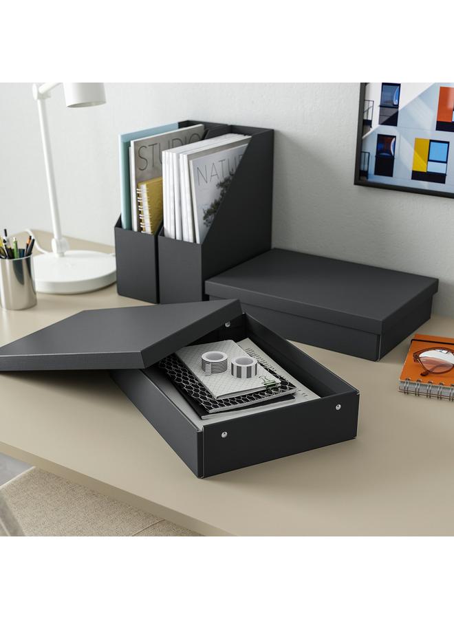 Green Tiger Storage Box With Lid, Anthracite, 25X35X8 Cm - Image 2