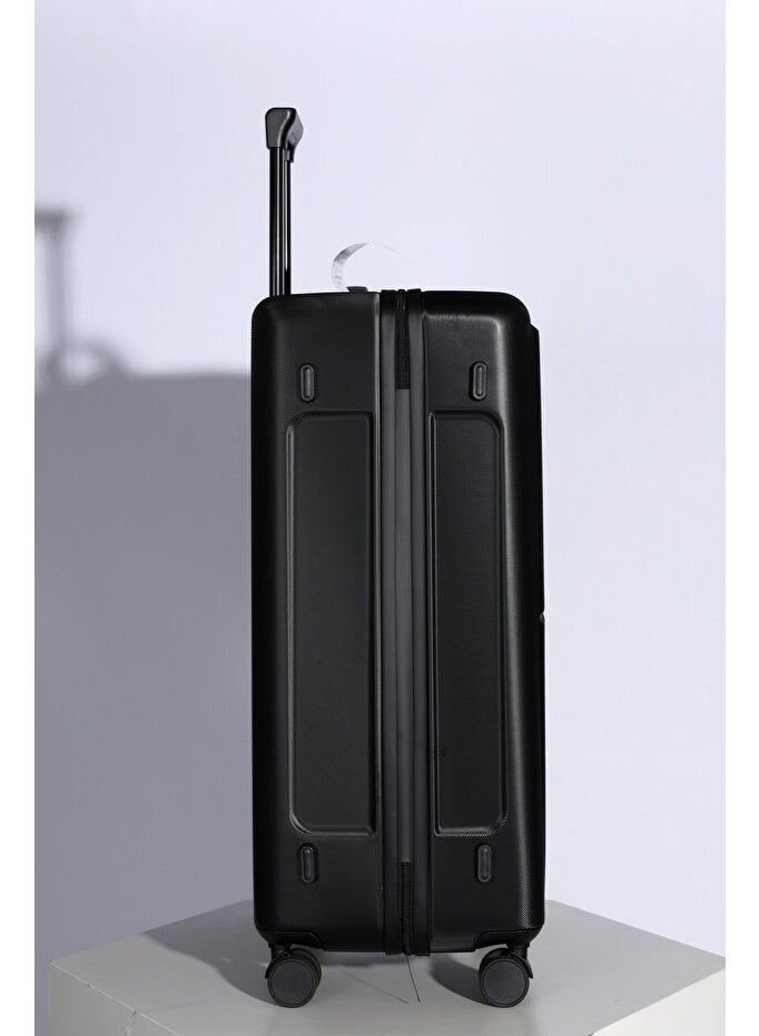 Space Luggage Set, ABS Material including Carry On Cabin Sizes, 20/24/28 Inches, Black - Image 3