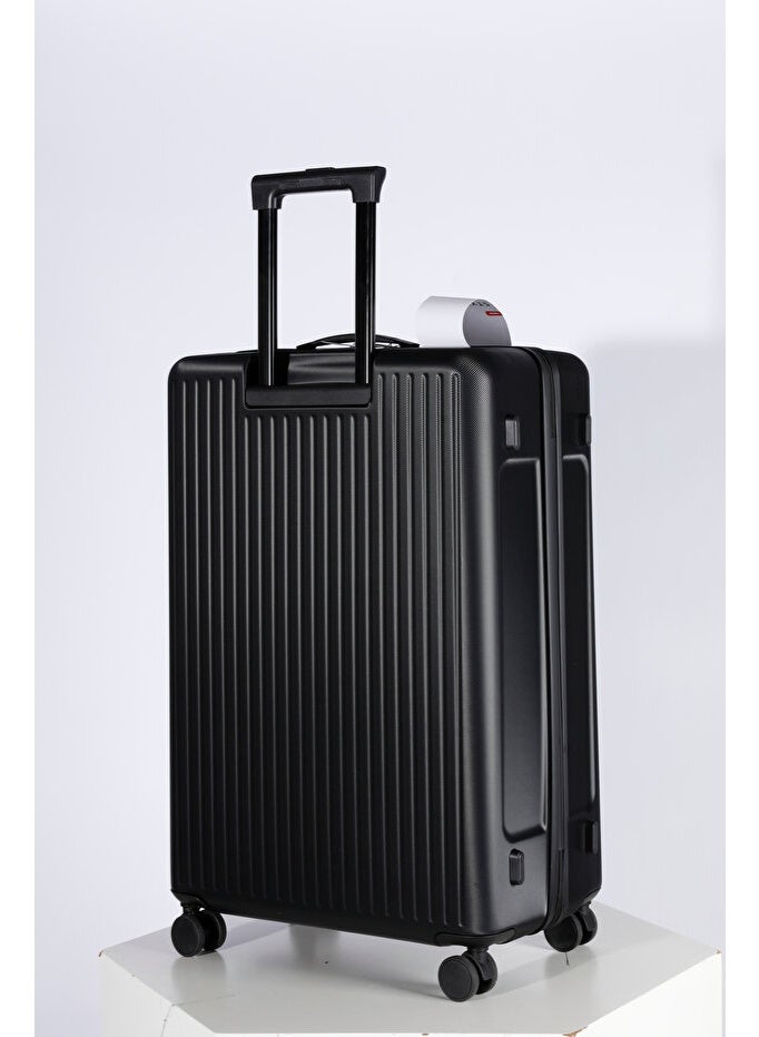 Space Luggage Set, ABS Material including Carry On Cabin Sizes, 20/24/28 Inches, Black - Image 4