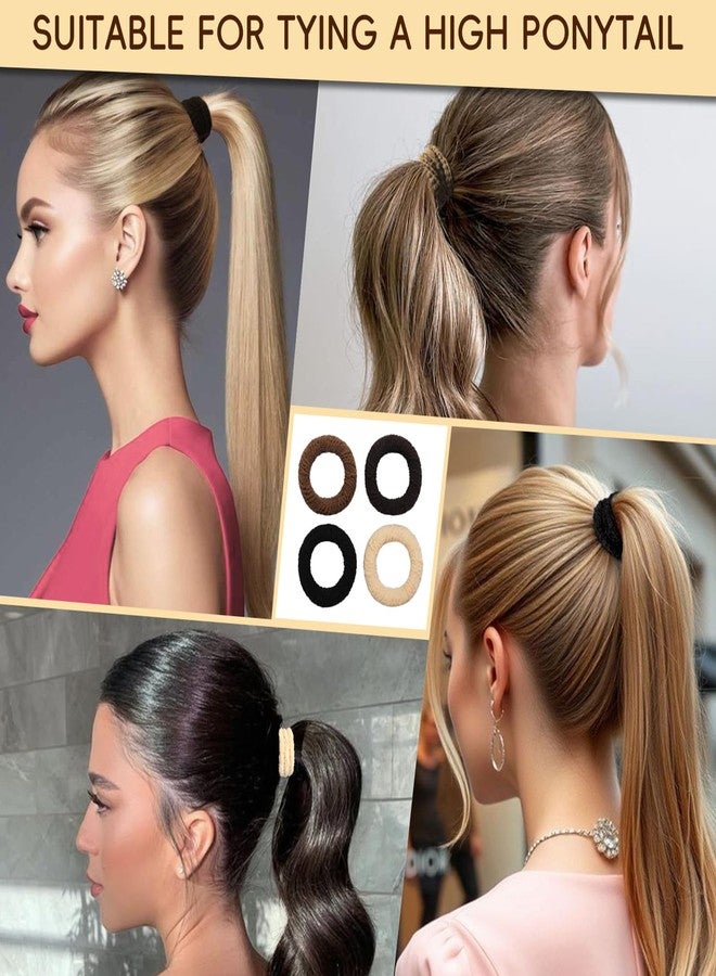 SIADEE Hair ties for women girl, 20pcs bracelets hair ties, not harming hair bands for thick, elastic hair ties for thin hair,brown bands,silk scrunchies, ponytail holder, ties for men - Image 2