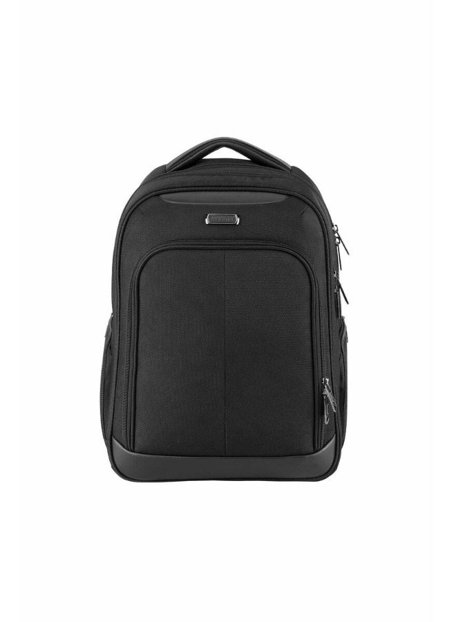 AMERICAN TOURISTER Bass 15.6" Laptop Backpack 31L Capacity, 100% Polyester, Black|Tractum Suspension|Ergo Back & Shoulder|Tablet Compartment - 1 Year International Warranty - Image 2