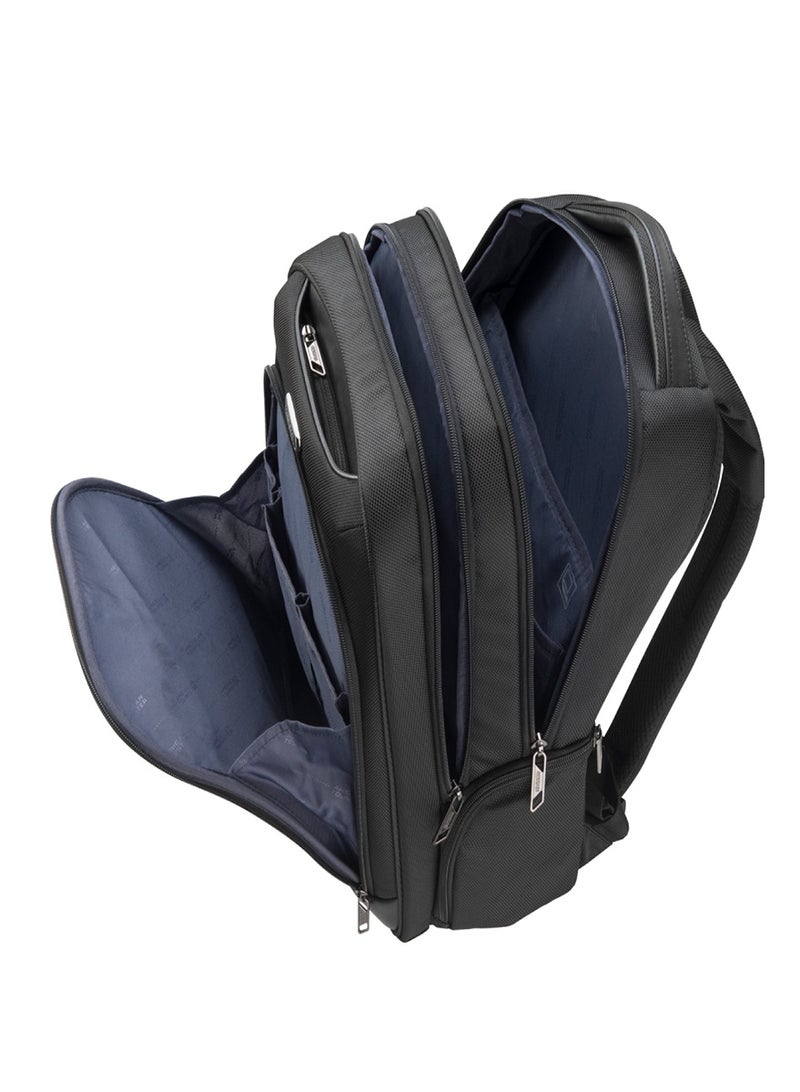 AMERICAN TOURISTER Bass 15.6" Laptop Backpack 31L Capacity, 100% Polyester, Black|Tractum Suspension|Ergo Back & Shoulder|Tablet Compartment - 1 Year International Warranty - Image 5
