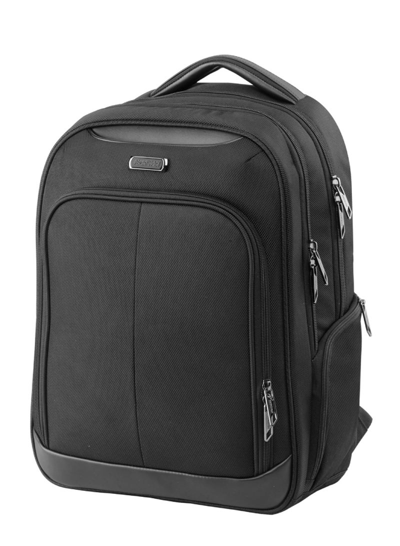 AMERICAN TOURISTER Bass 15.6" Laptop Backpack 31L Capacity, 100% Polyester, Black|Tractum Suspension|Ergo Back & Shoulder|Tablet Compartment - 1 Year International Warranty - Image 1